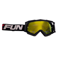 ENDURO Masque de fête anti-buée de type 18 Couleur noire/noire