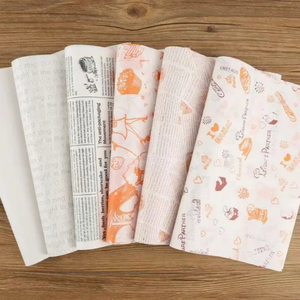 Impression de logo personnalisée, papier alimentaire écologique résistant à la graisse, biodégradable, pour hamburgers, sandwichs, barbecues, plateaux - Product Image 3