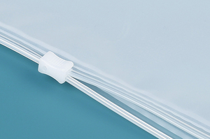 Portable Horizontal CPE Apparel Bag Transparent Frosted Zipper Self Seal Bag For Personal <b>Clothes</b> <b>Storage</b> - Product Image 6