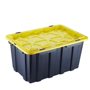 กล่องเก็บ60L พร้อมฝาปิดกล่องเก็บเครื่องมือพลาสติกสำหรับงานหนัก - Product Image 2