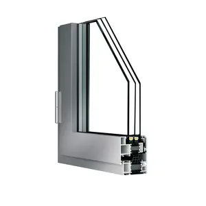 Profilo in alluminio personalizzato in alluminio per porte e finestre a battente in 6063 India profilo in alluminio.