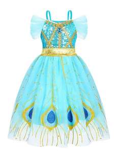 Costume <span class=keywords><strong>de</strong></span> princesse pour filles robe <span class=keywords><strong>de</strong></span> fête Cosplay Halloween vêtements en maille <span class=keywords><strong>de</strong></span> Noël - Product Image 1