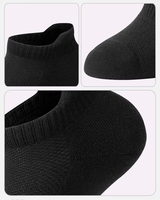 Chaussettes de course rembourrées en coton personnalisé unisexe coupe basse hiver tricoté avec logo sur le bas de la manchette chaussettes de sport à séchage rapide pour hommes