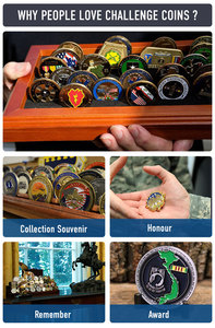 Custom Logo Gegraveerd Metaal 3d Vergulde Uitdaging Munt Sleutelhanger Luxe Munt Sleutelhanger Voor Graveren - Product Image 5