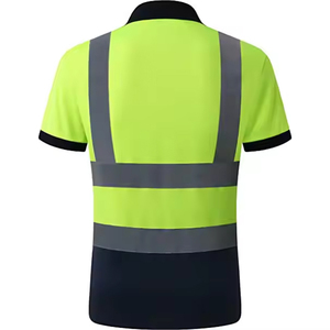 POLO di sicurezza riflettente per lavoratori edili cartelli stradali a manica lunga Hi visibilità - Product Image 4