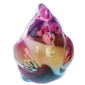 Nouvel Arrivage YearsCrystal Sculpture d'animal en cristal, Coq en verre Liuli 3D, Jaune, 8 cm, Écologique, Poli - Product Image 6