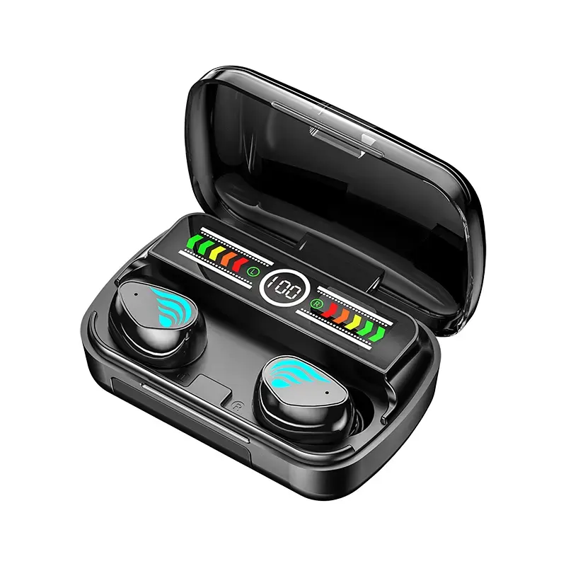 New TWS Tai nghe không dây M27 Earbuds điều khiển cảm ứng thể thao không thấm nước chơi game headphone trong tai Mini M27 tai nghe với Powerbank