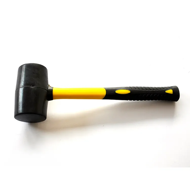 High Quality Professional Rubber Mallet Hammer with Firbregalss Handle