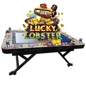 New Luxury US Popular 6 Player Foldable Fish Table Video Game Software Machine Ocean King 3 Plus Lucky Lobster