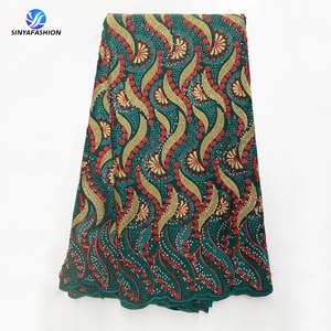 Sinya blanc or sénégal suisse Voile <span class=keywords><strong>dentelle</strong></span> en suisse Match Auto Aso Oke coton <span class=keywords><strong>dentelle</strong></span> tissu broderie <span class=keywords><strong>robe</strong></span> nigériane mode - Product Image 4