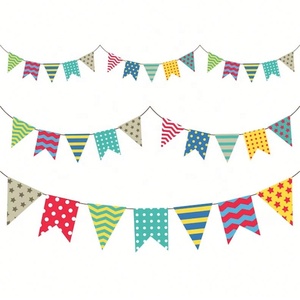 2024年カスタム32国EUROサッカーワールドカップ旗旗14x21cmストリングペナントドイツデコレーション - Product Image 2