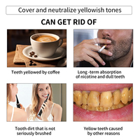 Flacon de dentifrice blanchissant pour la santé bucco-dentaire des dents à bulles violettes aromatisées pour un usage domestique