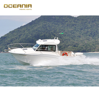 Bateau de pêche rapide Yacht en fibre de verre bateau de luxe en fibre de verre bateaux fabriqués en chine support personnalisé