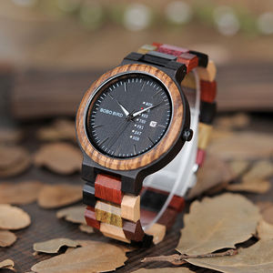 <span class=keywords><strong>BOBO</strong></span> BIRD-reloj <span class=keywords><strong>de</strong></span> madera para parejas, colorido, logotipo personalizado, oem, 2020 - Product Image 5