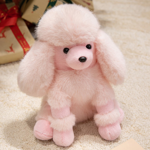 ของเล่นตุ๊กตายัดไส้สำหรับสุนัขยัดนุ่นปักลายน่า<span class=keywords><strong>รัก</strong></span>ขนาด10นิ้วแบบกำหนดเอง - Product Image 4