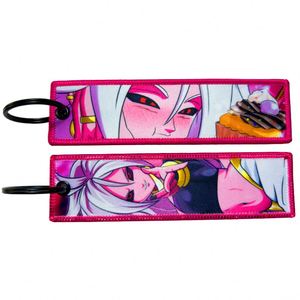 Custom Fabric Woven Embroidery Printing Patches Keychain Anime Jet Tag - Product Image 1