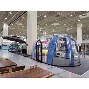 Domo Geodésico de PC con Diseño Moderno Tipo Iglú a <span class=keywords><strong>Precio</strong></span> de Fábrica para <span class=keywords><strong>Glamping</strong></span>, Cafetería al Aire Libre, Hoteles, Villas y Parques - Product Image 3