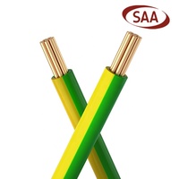 SAA-Zulassung Grün Gelb Kupfer leiter PVC-isolierte Erdung Flexibler Draht 6mm 16mm 25mm 35mm 50mm 70mm Erdung kabel