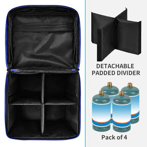 Propane Tank Storage Bag 40x40x25cm Oxford Fabric Durable Outdoor Use Rectangle Shape Large Capacity Tools Storage - Product Image 4
