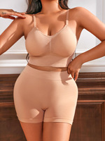 Ensemble bikini soutien-gorge push-up sans couture grande taille pour femmes d'été transfrontalier couleur unie mince nylon imprimé gros sous-vêtements