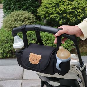 Evrensel pamuk kreş bebek bezi organizatör çantası ile yalıtımlı fincan tutucu asılı bebek bebek çantası anne ve bebek için - Product Image 1
