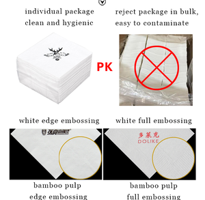 Airlaid Khăn ăn mô hình tùy chỉnh bữa ăn tối Khăn ăn mô serviettes giấy cho đũa - Product Image 4