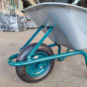 Plateau de remplacement galvanisé 75L 90L <span class=keywords><strong>100L</strong></span> 110L capacité 200kgs wb6414T robuste 16 pouces roue pneumatique métal <span class=keywords><strong>brouette</strong></span> de jardin - Product Image 3