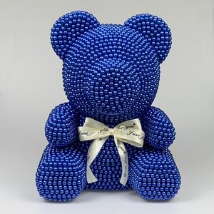 หมีเท็ดดี้แบร์มุกลายกุหลาบตุ๊กตาหมีประดิษฐ์คุณภาพสูงอุปกรณ์ตกแต่งบ้านสำหรับวันแม่2ชิ้น - Product Image 4