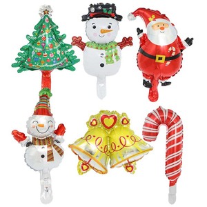 Ballon en feuille 4D de 22 pouces en forme de cloche de Noël, ballons de fête décoratifs pour une ambiance festive, pour décorations de Noël - Product Image 2