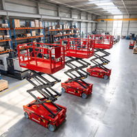 Platform Pengangkat Hidrolik Bersertifikasi CE, Scissor Lift Selfpropelled, Lift Elektronik Kecil untuk Perawatan Udara Dalam Ruangan