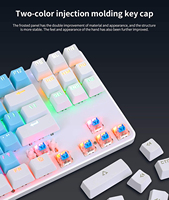 Clavier mécanique de conception ergonomique à 87 touches Clavier mécanique à double mode 2.4G + BT à bas prix vente en gros