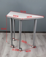 Table de Collage Trapézoïdale Mobile, Étagère, Mobilier Scolaire, Table Pliante, Bureau, Table Intelligente pour Salle de Classe, Table d'Étude, Table de Formation pour Étudiants
