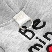 PETCIRCLE Polyester huisdierkleding voor kleine honden, puppy's, schattige herfstoutfit voor koud weer, mijn Valentijnsdag-sweatshirt met letter