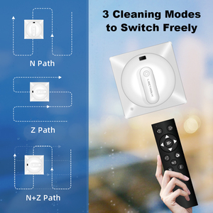 Liectroux Yw209 Smart Window <b>Cleaner</b> with Automatic Water <b>Spray</b>, Remote Control Robot for Yw209 Window Cleaning - Product Image 4