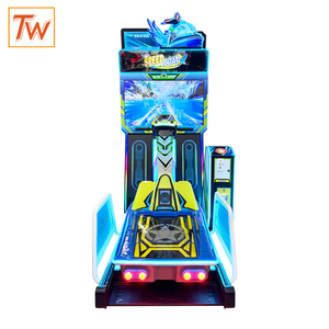 Máquina de videojuegos arcade de entretenimiento para niños y adultos, simulador de lancha rápida emocionante multijugador en línea que funciona con monedas. - Product Image 2