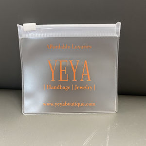 Tùy Chỉnh In Ấn Logo Phân Hủy Sinh Học Frosted Niêm Phong Túi Nhỏ Zip Khóa Frosted Nhựa PVC Zipper Bag Đối Với Trang Sức Bao Bì - Product Image 2