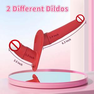 Dildo <span class=keywords><strong>Doble</strong></span> de Cuero para Lesbianas, Bragas con Dildo, Juguetes Sexuales para Mujeres, Dildo con Correa de <span class=keywords><strong>Doble</strong></span> Penetración para Parejas - Product Image 4