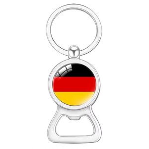 2024 China Factory Supplier Custom Personalized Country Flag Keychain Metal Stainless Steel Beer Bottle Opener Keychain - Product Image 1