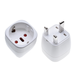 <span class=keywords><strong>Adaptateur</strong></span> de <span class=keywords><strong>prise</strong></span> EU <span class=keywords><strong>vers</strong></span> UK 13A avec fusible, convertisseur Schuko Euro <span class=keywords><strong>vers</strong></span> UK 3 <span class=keywords><strong>broches</strong></span>, <span class=keywords><strong>prise</strong></span> de voyage pour <span class=keywords><strong>prise</strong></span> britannique 250V 1 sortie - Product Image 2