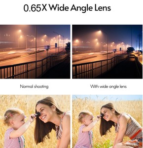 <span class=keywords><strong>Selfie</strong></span> de beauté 6 en <span class=keywords><strong>1</strong></span> 53 LEDs Clip de lumière de remplissage LED rechargeable sur objectif macro grand Angle pour appareil photo de téléphone portable - Product Image 2