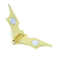 Kreatif Saku Stainless Steel Kelelawar Ramping Folder Kartu ID Uang Tunai Klip Pemegang Dompet Magnetik Pria Mewah Klip Uang Magnetik