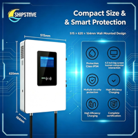 Chargeur DC pour véhicules électriques Shipstrive 20 40kW mural, compatible CCS1, CCS2, GBT, avec surveillance à distance via l'application SESC, pour usage commercial.