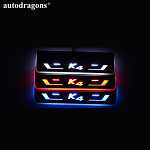 AutoDragons - Juego de 4 Pedales de Bienvenida LED de Acrílico con Logotipo Intermitente, Luz de Bienvenida para Automóvil, Luz Intermitente para Umbral de Puerta - Product Image 5
