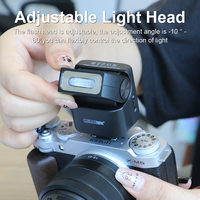 Medalight F2S Mini Flash Speedlite Profesional GN12 CCT 6200k400 Sincronización de Alta Velocidad Control Remoto Inalámbrico Recargable Portátil