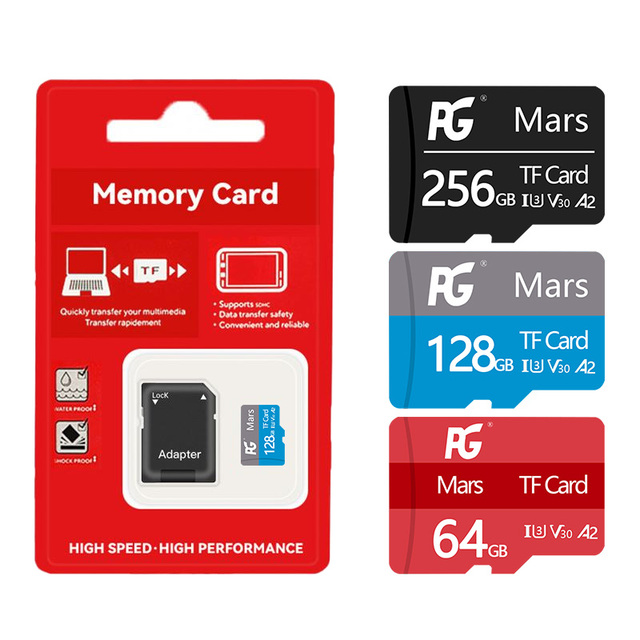 PG 24/7 Continuous Recording High Endurance TF Card Class 10 U3 for 64GB/128GB/256GB for Car DVR Dash Cam CCTV MP3