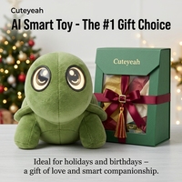 Peluche interactive intelligente CL114 Tortue Parlante Cuteyeah – Cadeau d'anniversaire pour enfants – Jouet surprise premium