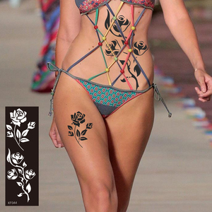 Hot Sale Factory Wholesale <strong>Beautiful</strong> Body Art Hollow Tattoo Stencil Stickers Used With <strong>Henna</strong> - Product Image 6