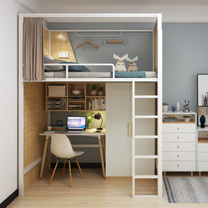 Letto in ferro moderno a due piani spazio letto a castello <span class=keywords><strong>con</strong></span> <span class=keywords><strong>tenda</strong></span> per Hotel ostello della gioventù capsula letto Hotel - Product Image 4