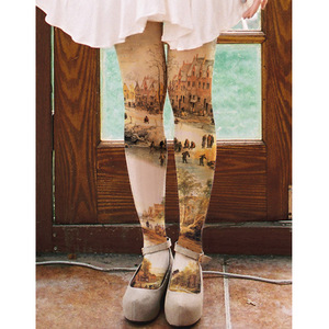 Haute Qualité Dames Collants Leggings Bas Mode Impression Collants pour Femmes - Product Image 5