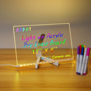 Chinaplas rõ ràng khô drase Hội Đồng Quản trị Acrylic ánh sáng tin nhắn Memo Lưu ý Hội Đồng Quản trị cho nhà/văn phòng/nhà bếp/phòng ngủ - Product Image 1